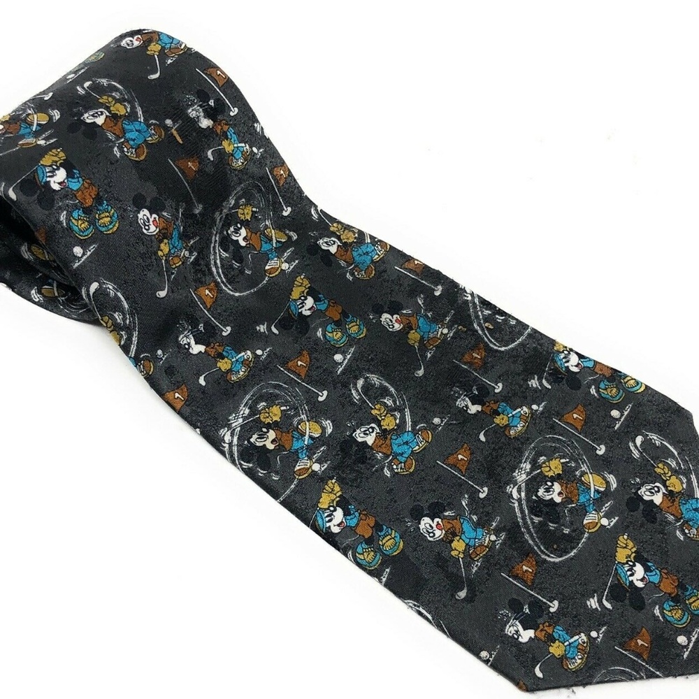 Disney Mickey Unlimited 100% Silk Neck Tie Mickey
